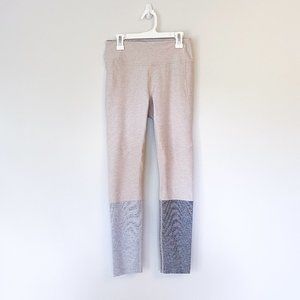 Outdoor Voices 7/8 Dipped Warmup Legging - Oatmeal/Dove/Ash
